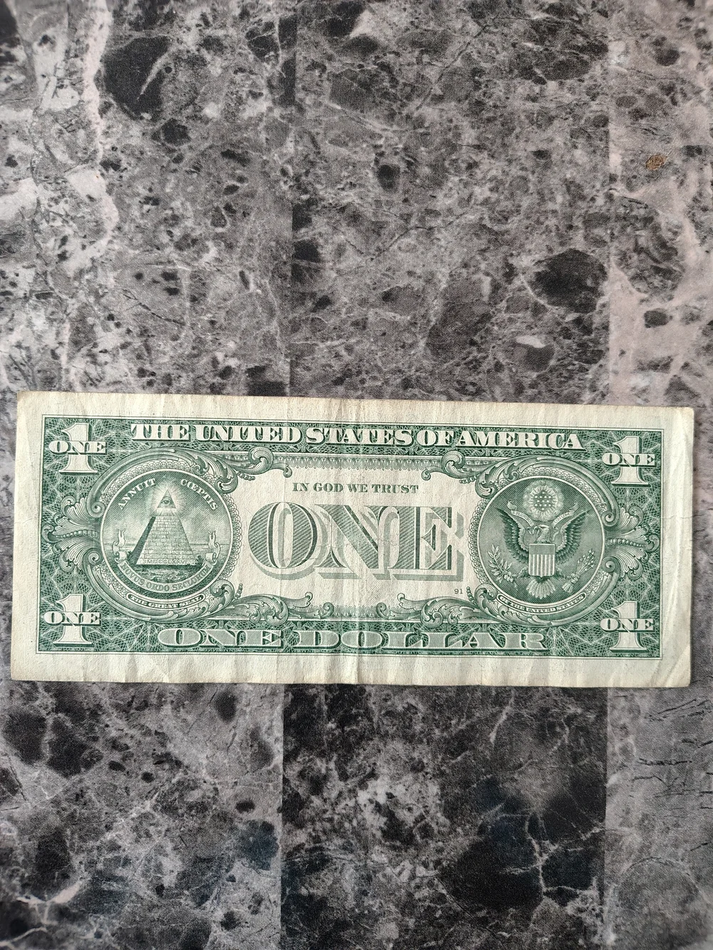 U.S.$1Bill Fancy Serial Number -2 Mini Straights